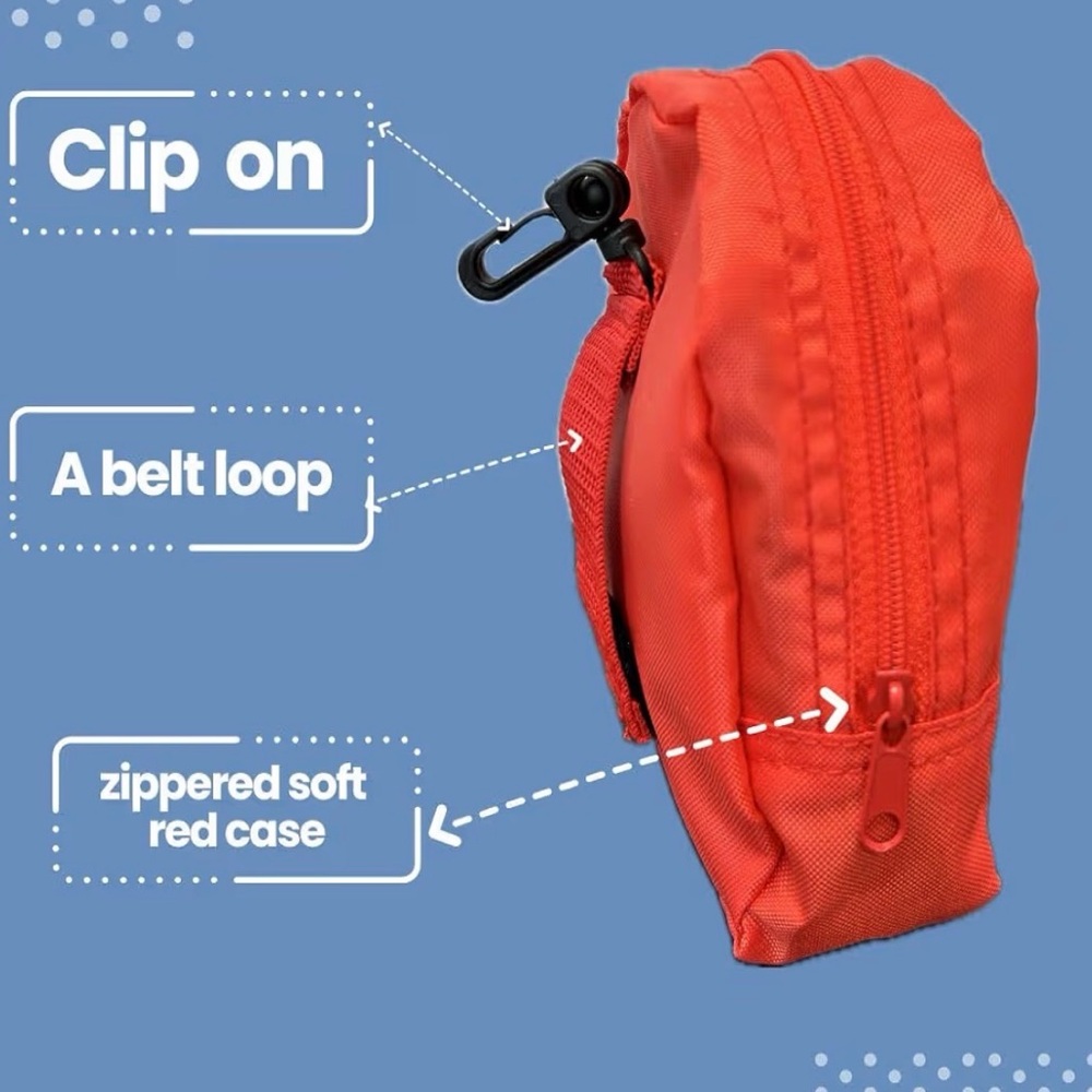 CPR Rescue Mask Kit with Red Carrying Case - Picture 5 of 10